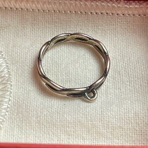 James Avery Silver Twisted Loop Charm Ring